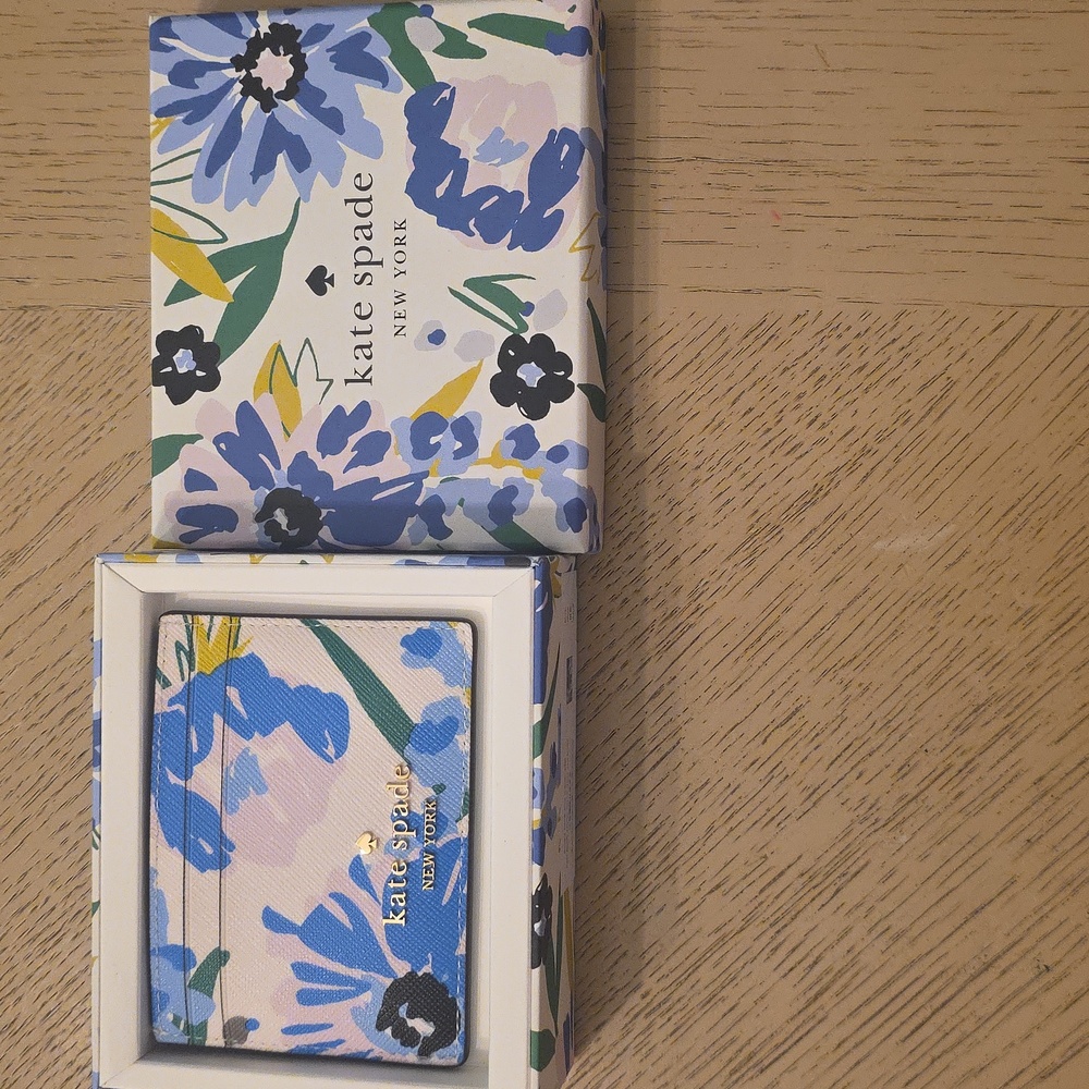 Kate Spade Madison Festival Floral Card Holder NWT